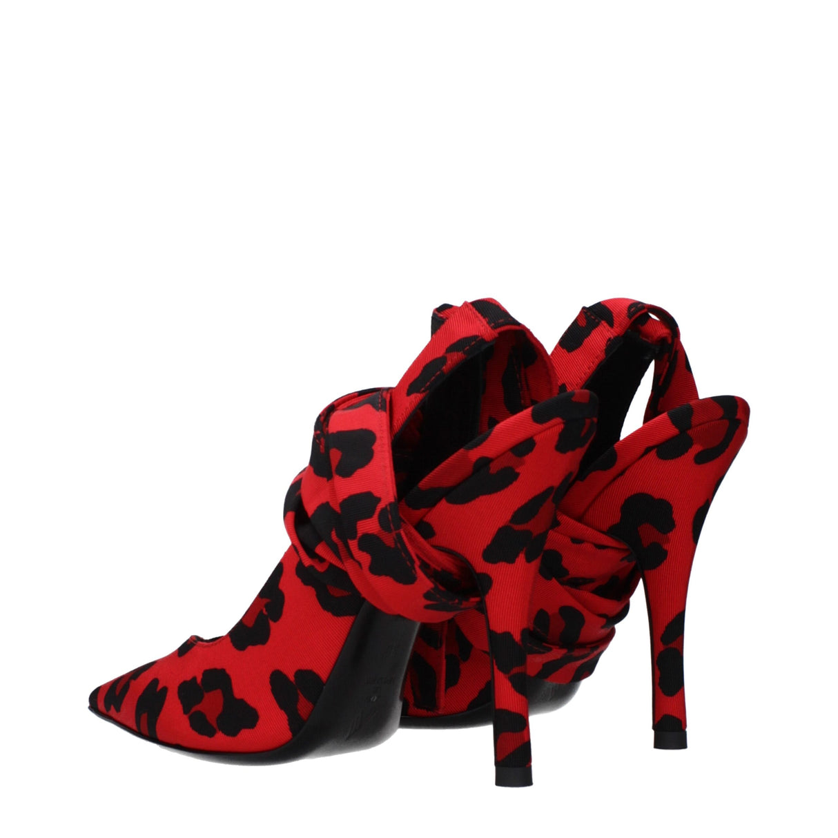 The Attico Red Fabric Pumps