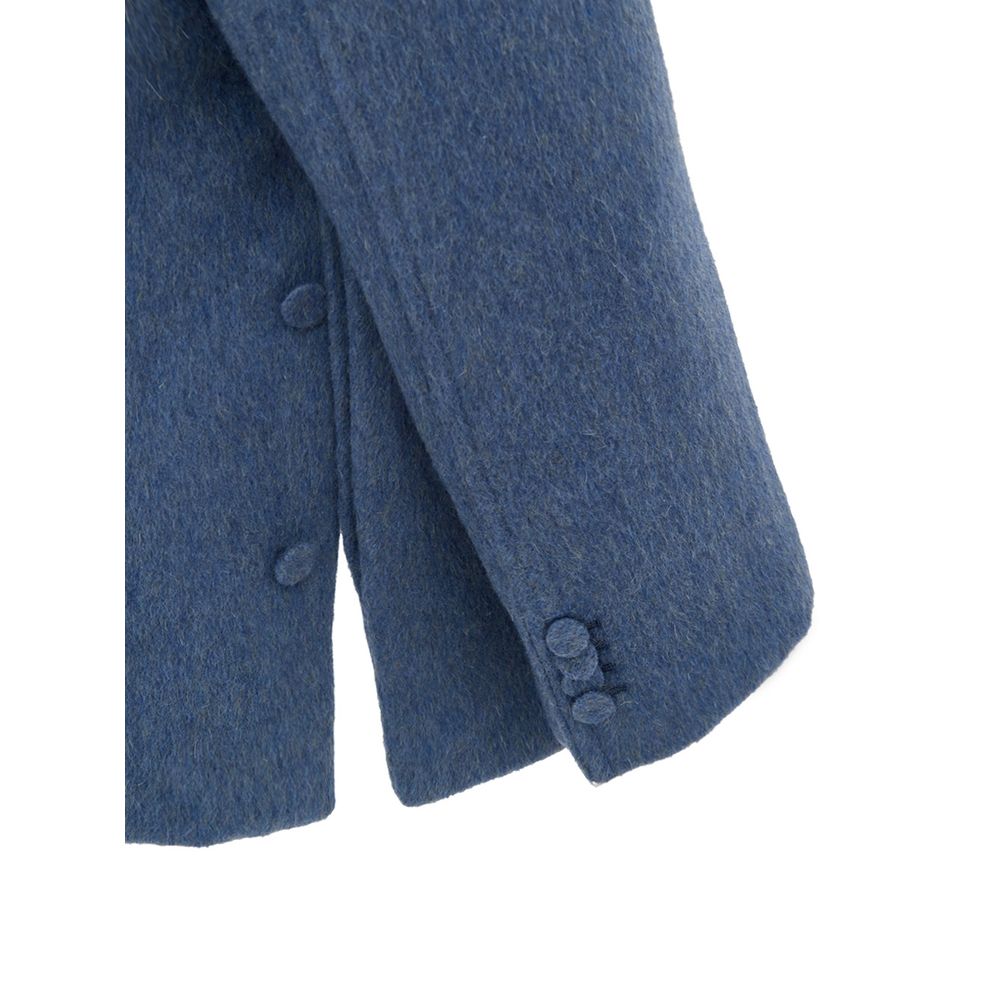 Gucci Light Blue Wool Coat