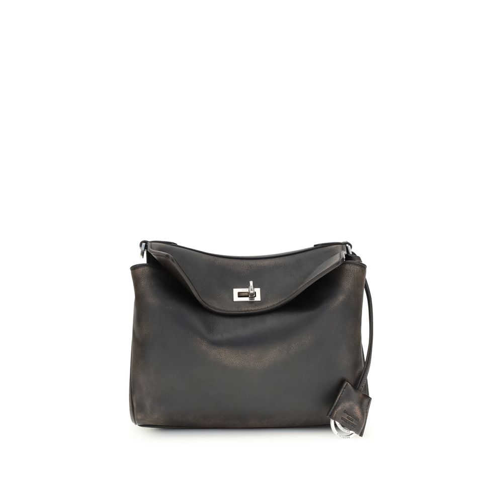 Balenciaga Brown Lamb Ovis Aries Aries Shoulder Bag