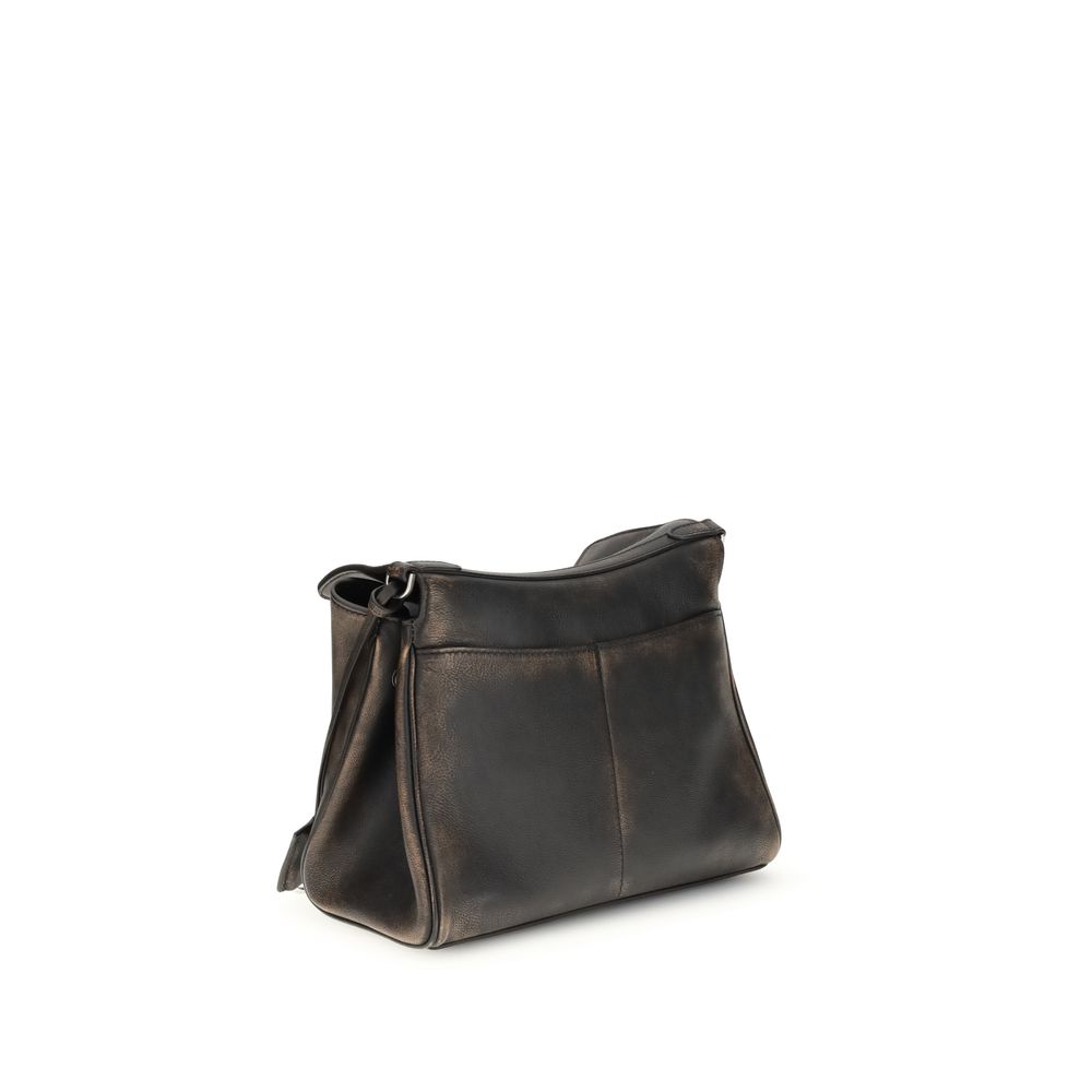 Balenciaga Brown Lamb Ovis Aries Aries Shoulder Bag