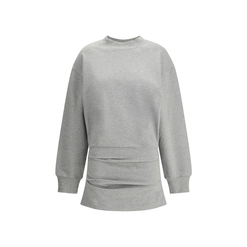 The Attico Gray Cotton Sweatshirt