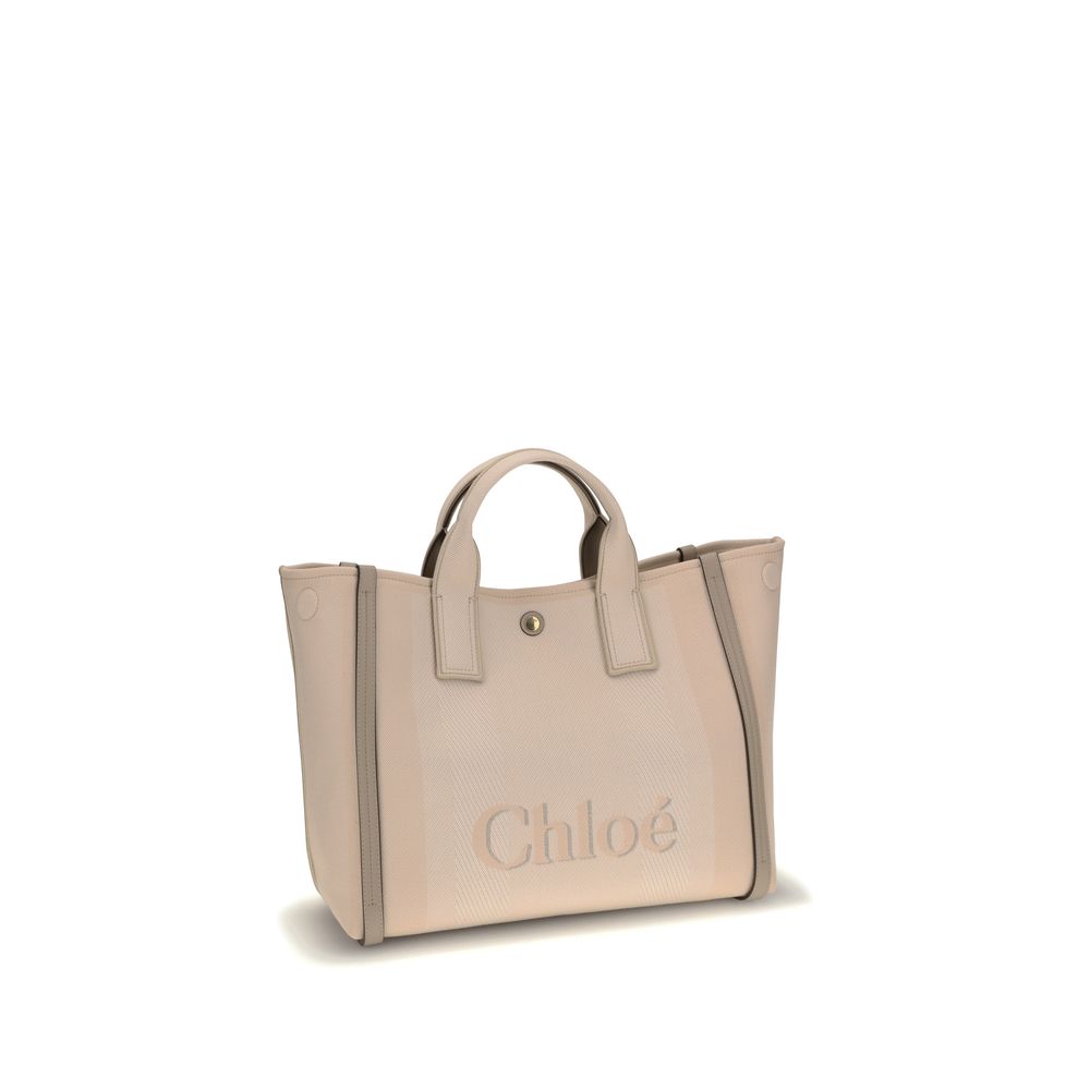 Chloé Beige Cotton Handbag