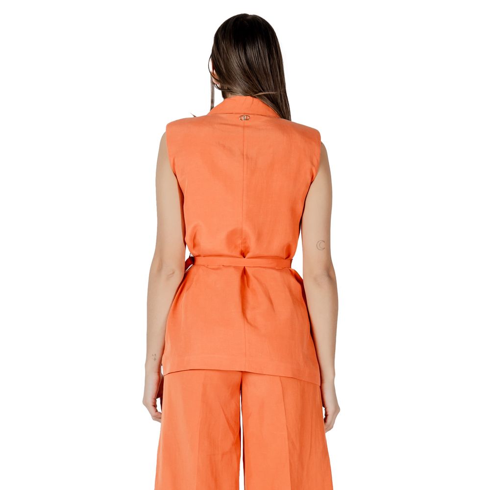 Liu Jo Orange Lyocell Waistcoat