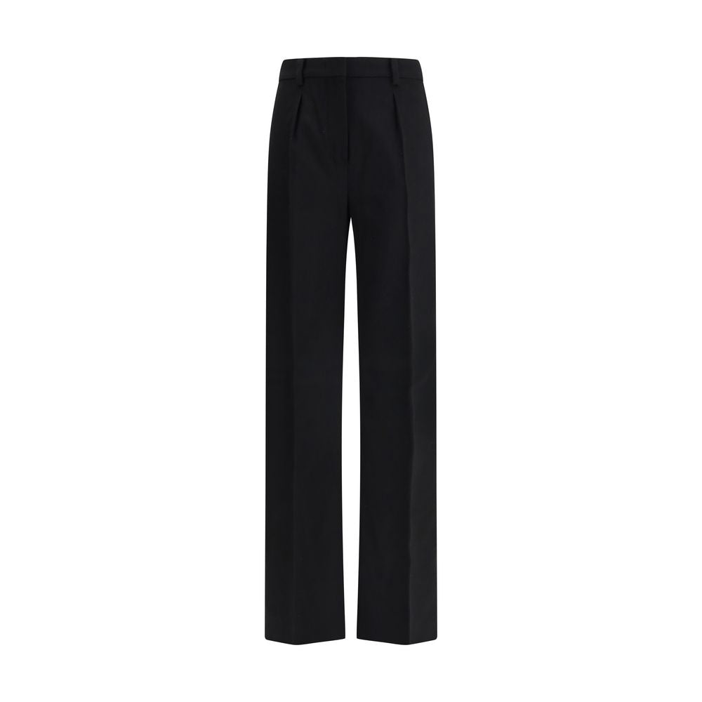 Max Mara Black Camel Hair Casual Pants