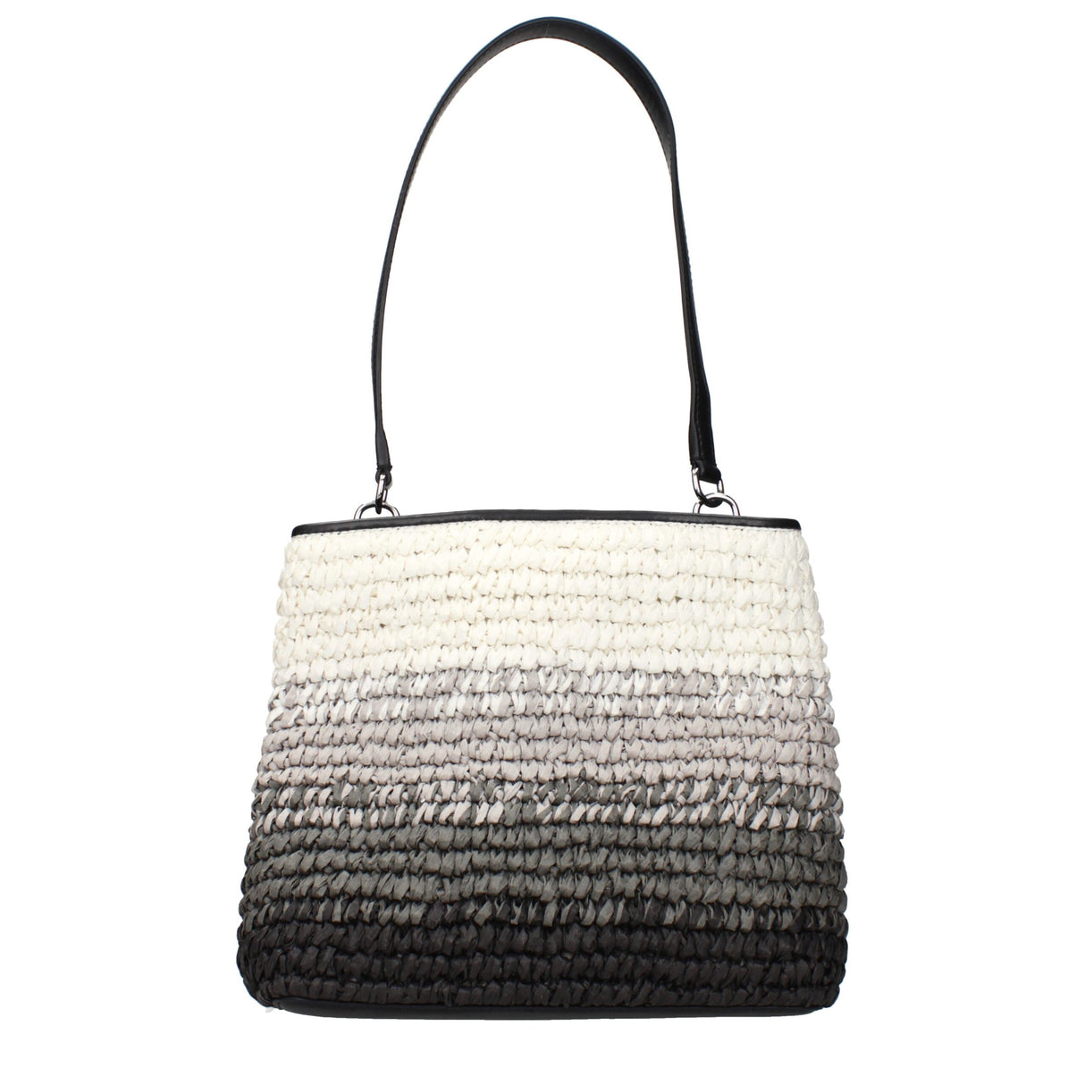 Michael Kors Black Raffia Shoulder Bag