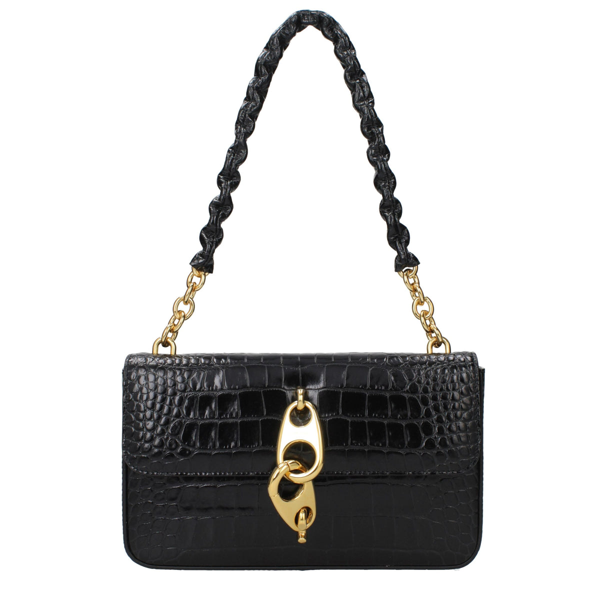 Tom Ford Black Leather Shoulder Bag