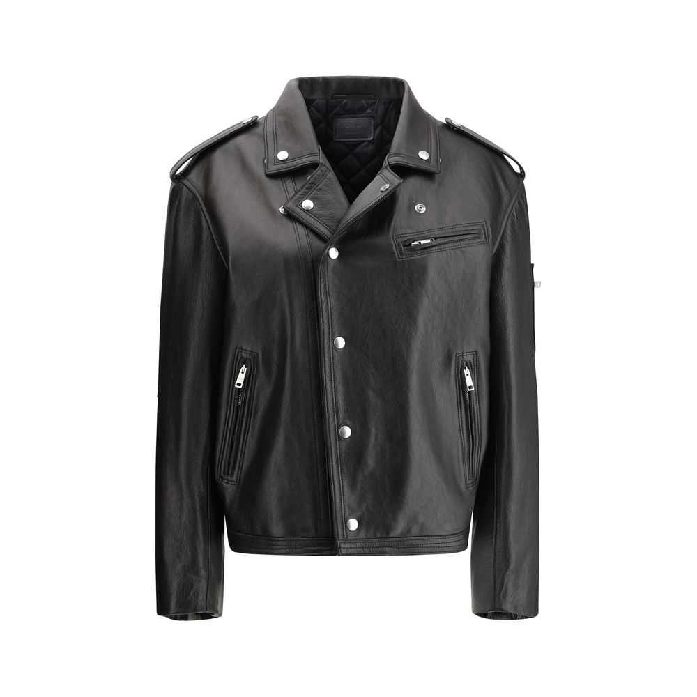 Prada Black Leather Jacket