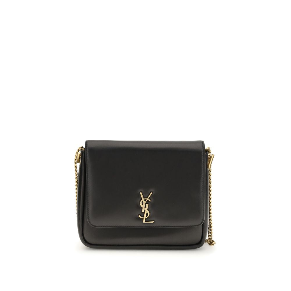 Saint Laurent Black Calf Leather Bos Taurus Shoulder Bag