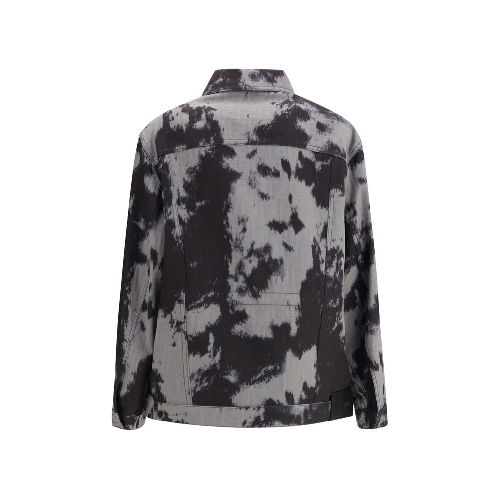 Fendi Black Cotton Denim Jacket