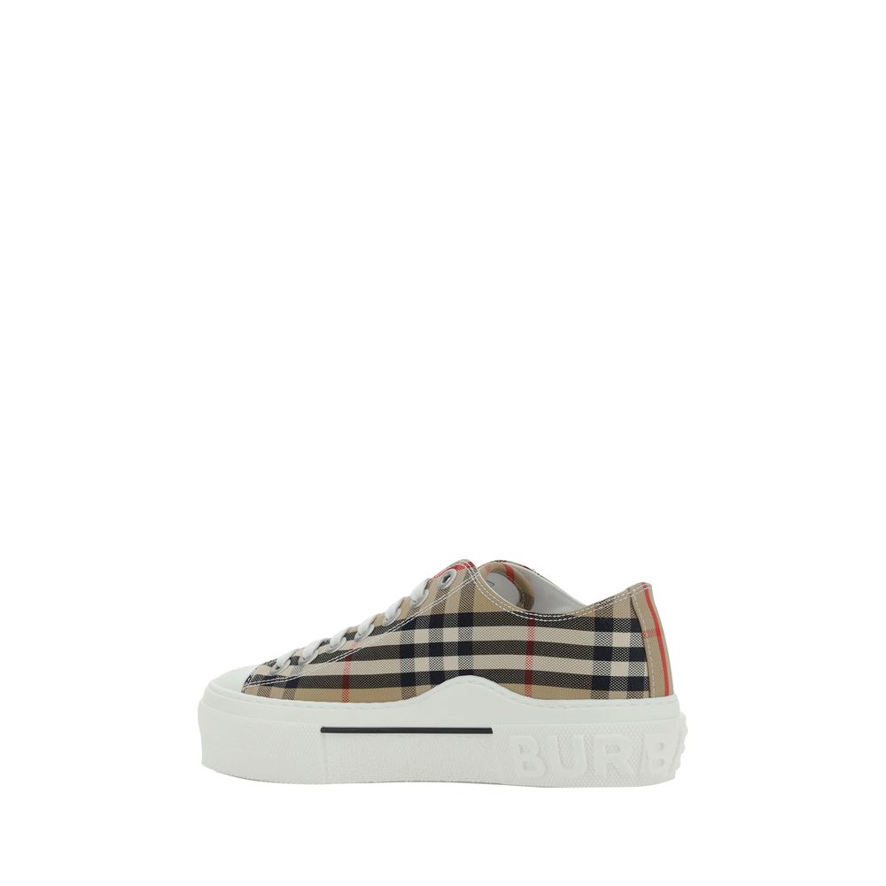 Burberry Brown Rubber Low Top Sneakers