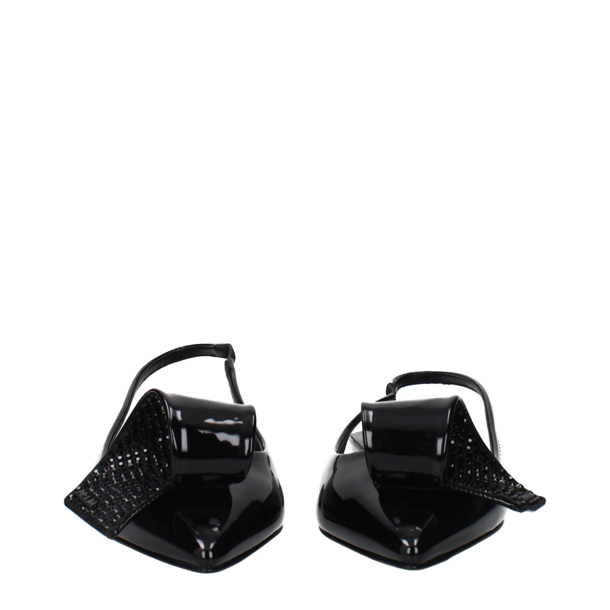 Prada Black Leather Flat Sandals