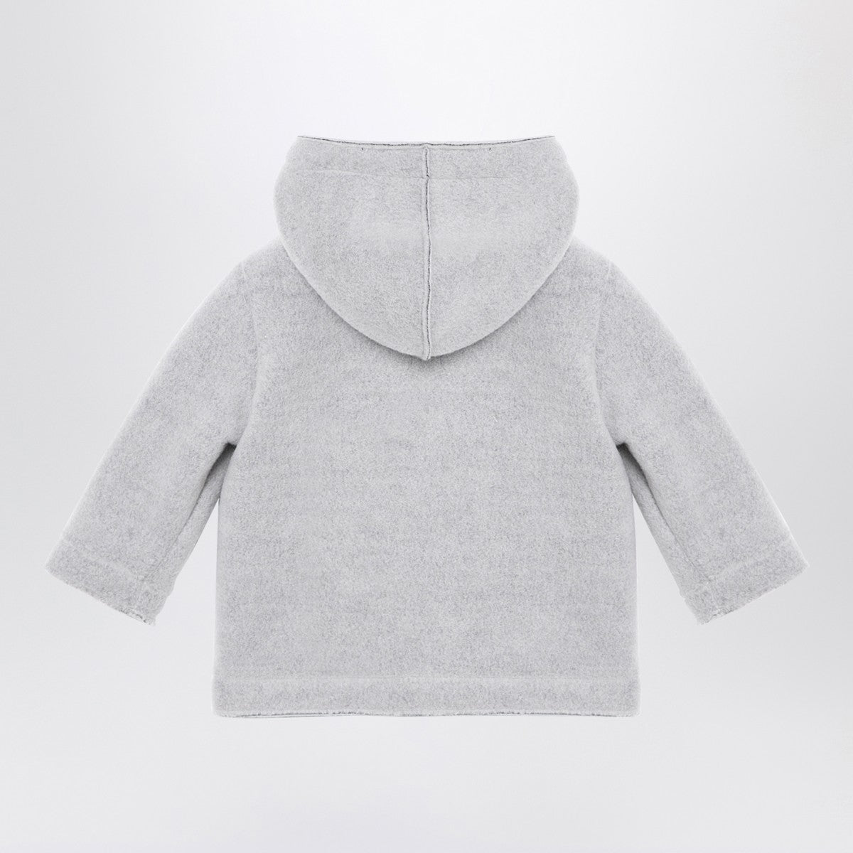 Il Gufo Grey double-breasted fleece jacket