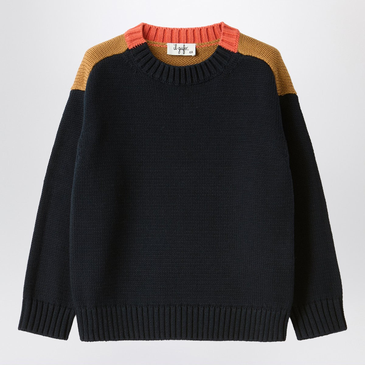 Il Gufo Color-block cotton sweater