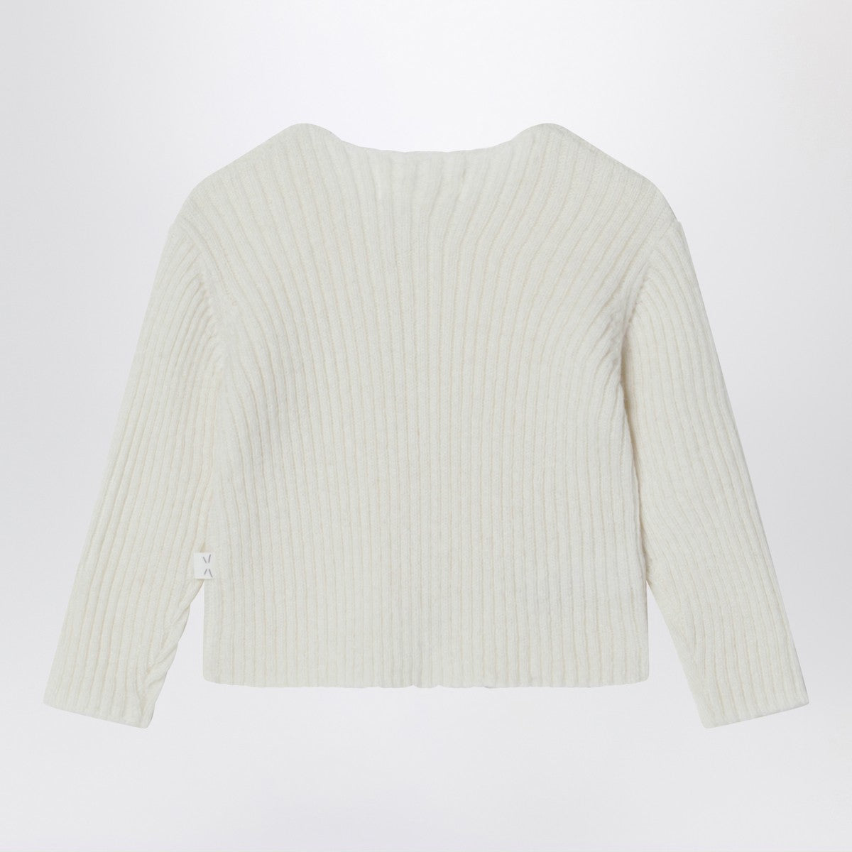 Teddy & Minou Milk-white wool-blend cardigan