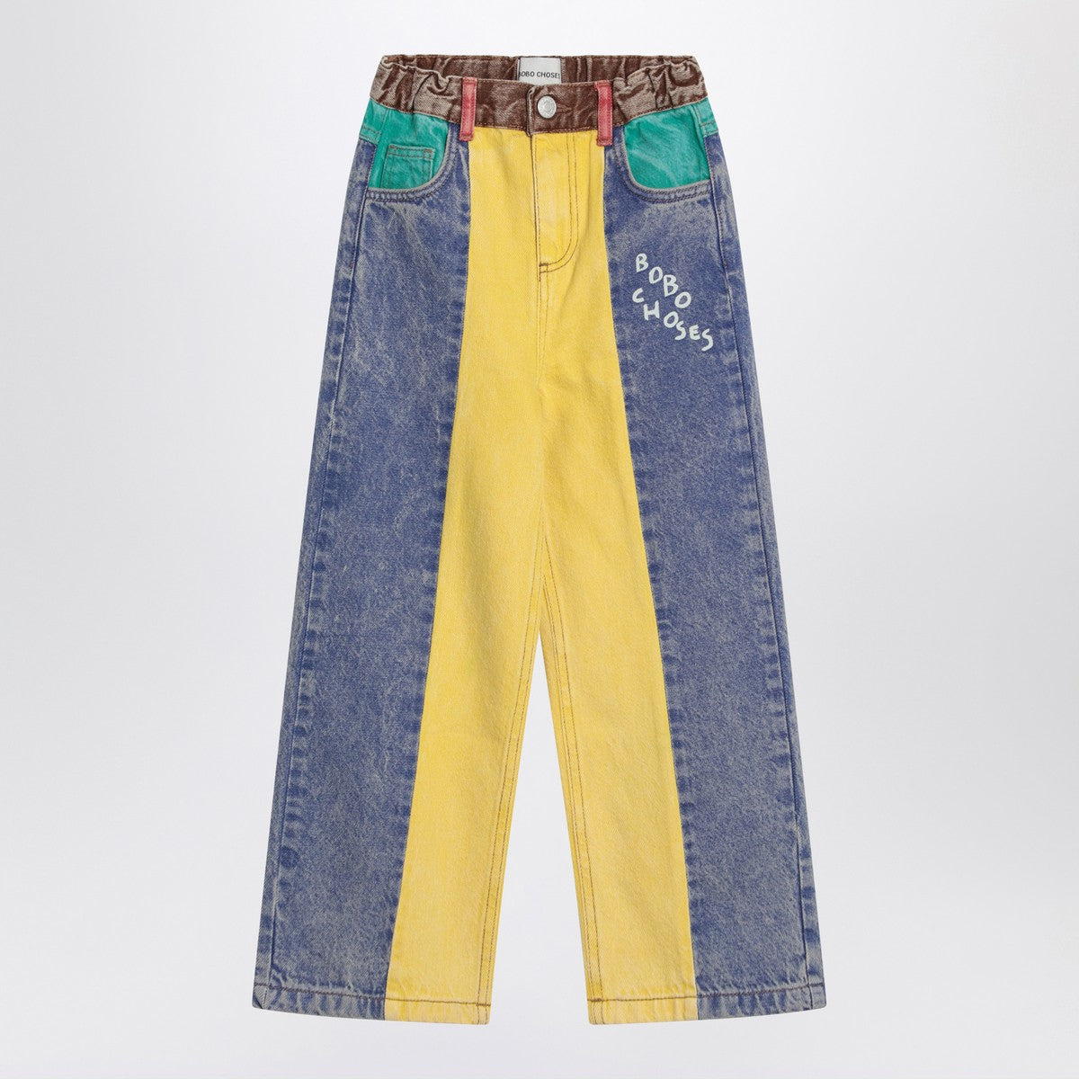 Bobo Choses Colour-block Jeans with Logo