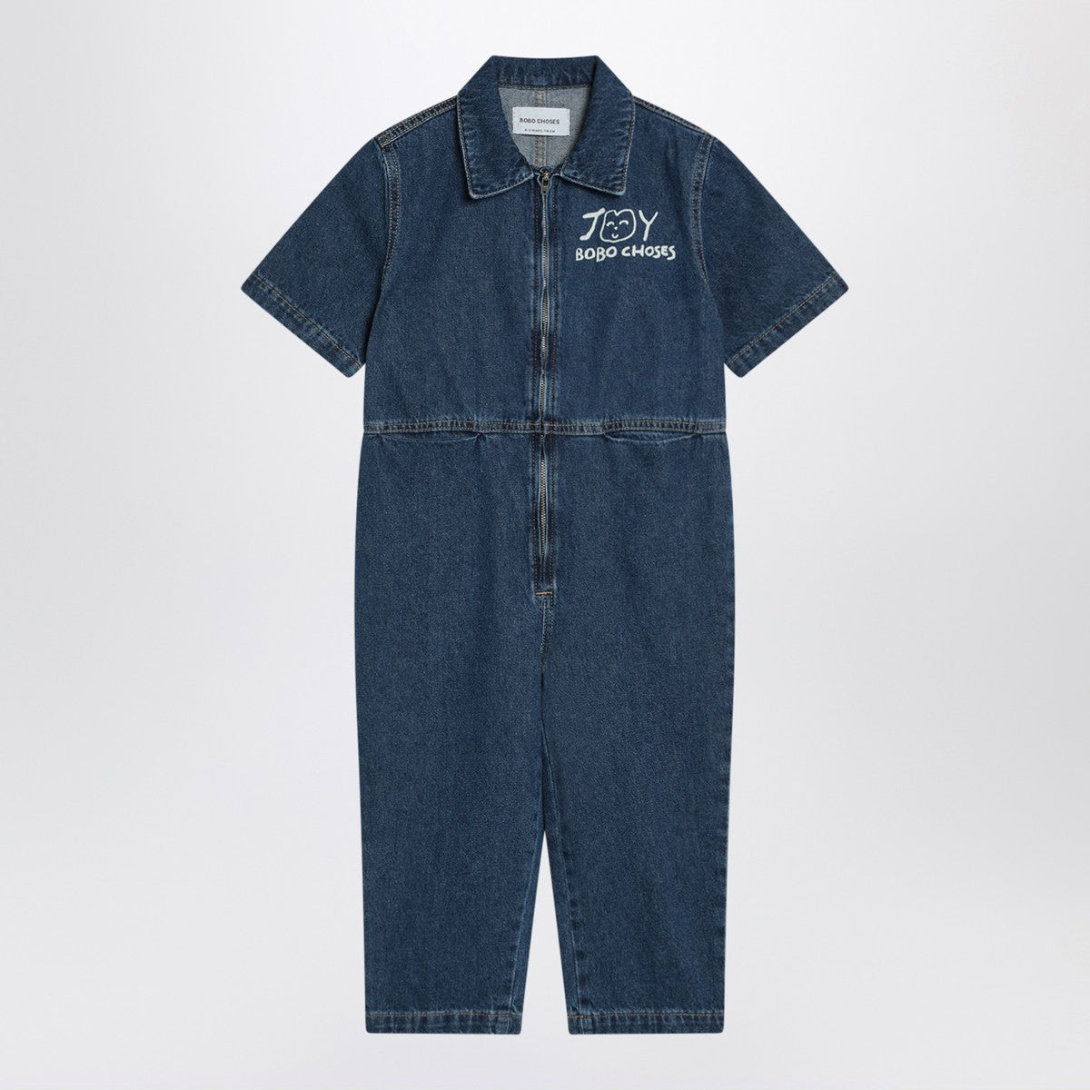 Bobo Choses Joy blue denim jumpsuit