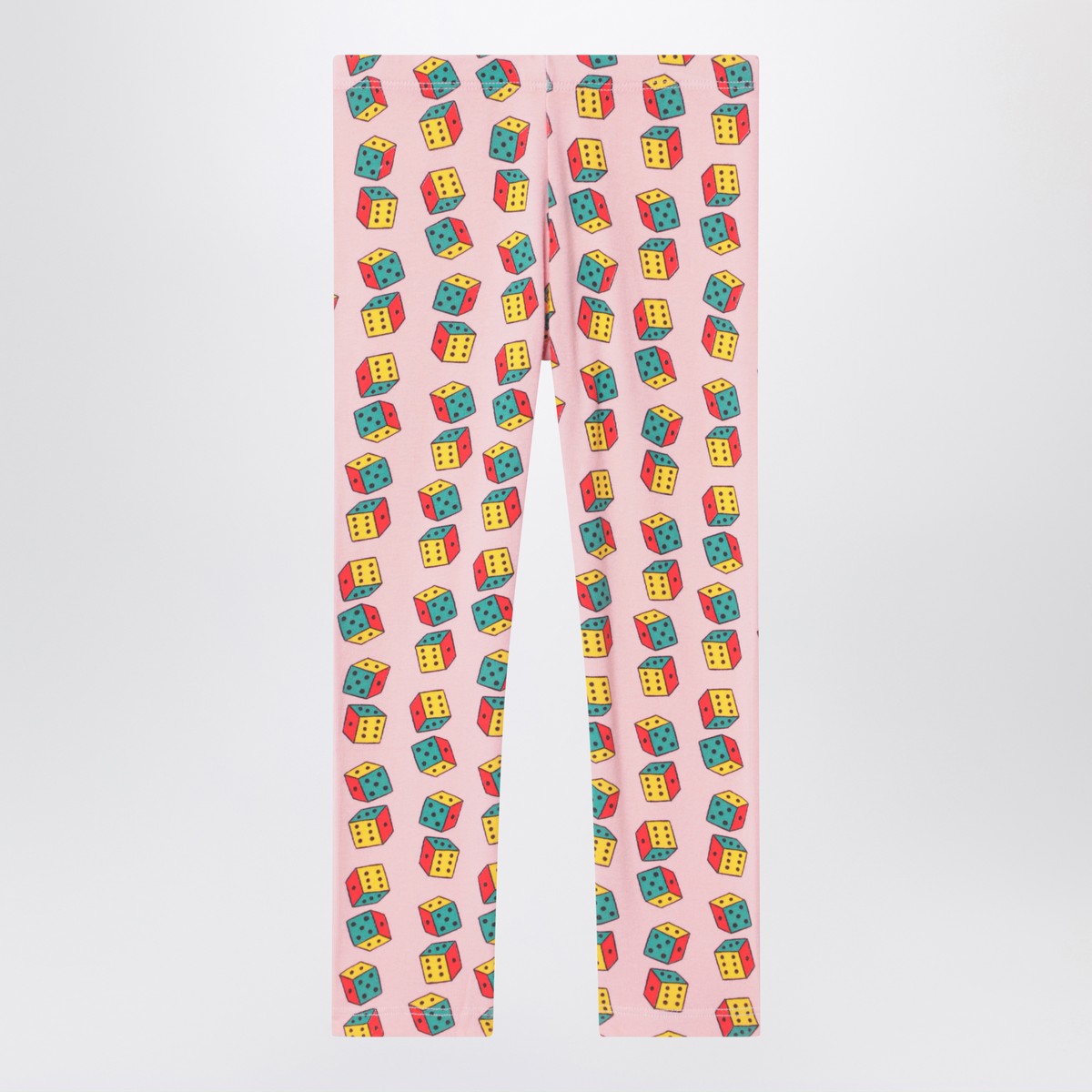 Bobo Choses Pink leggings with dice print