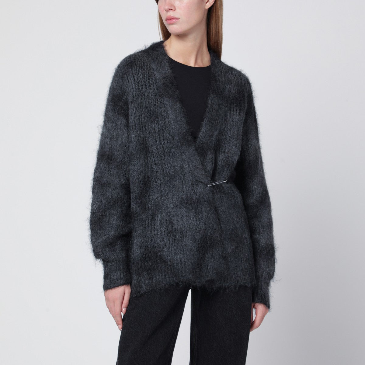 ISABEL MARANT Mylene cardigan in spray-effect kid mohair and wool