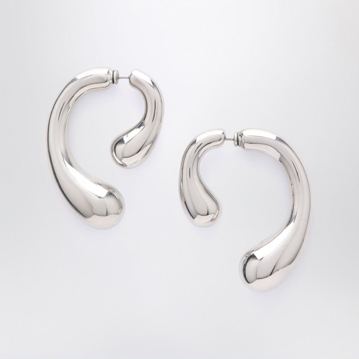 Panconesi P silver earrings