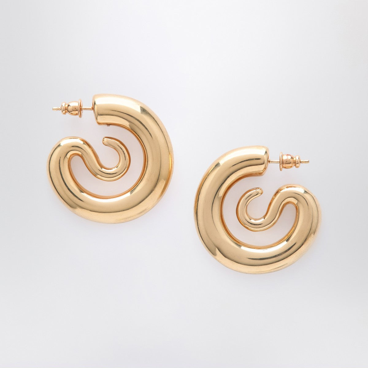 Panconesi Small gold Serpent Hoops earrings