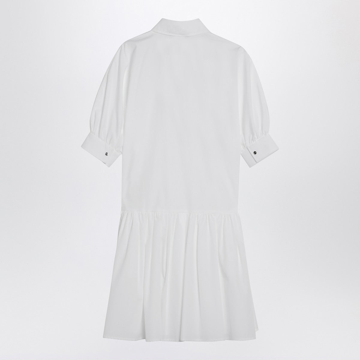 Max Mara Studio Short white cotton shirt dress