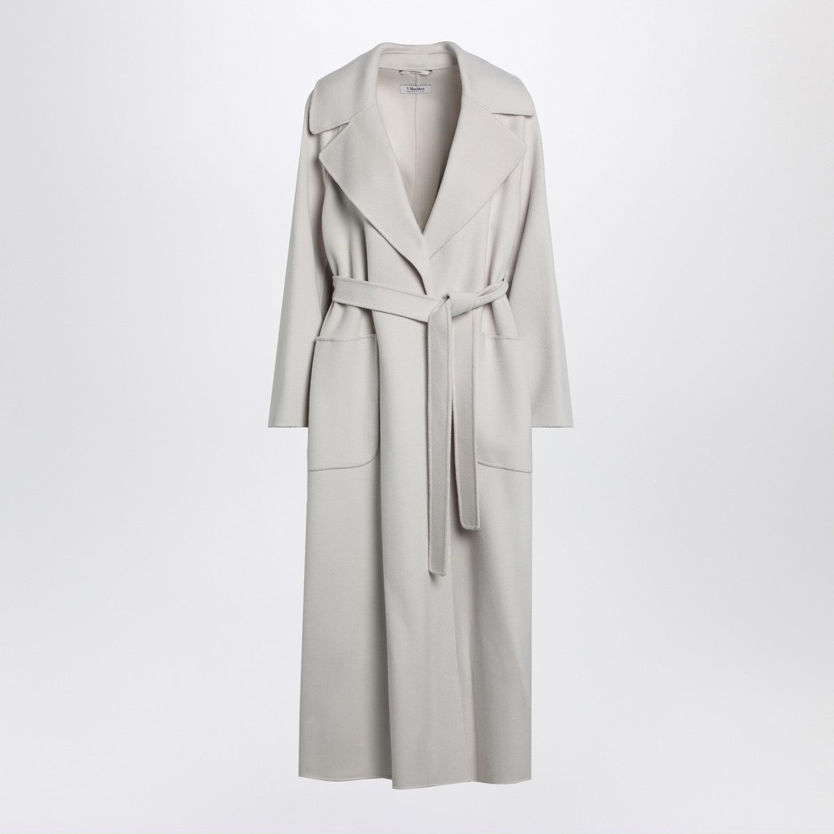 S Max Mara Ivory wool robe coat