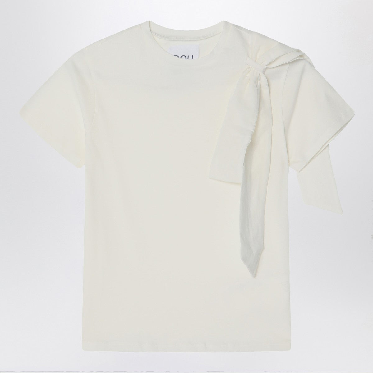 Douuod Ivory t-shirt with bow