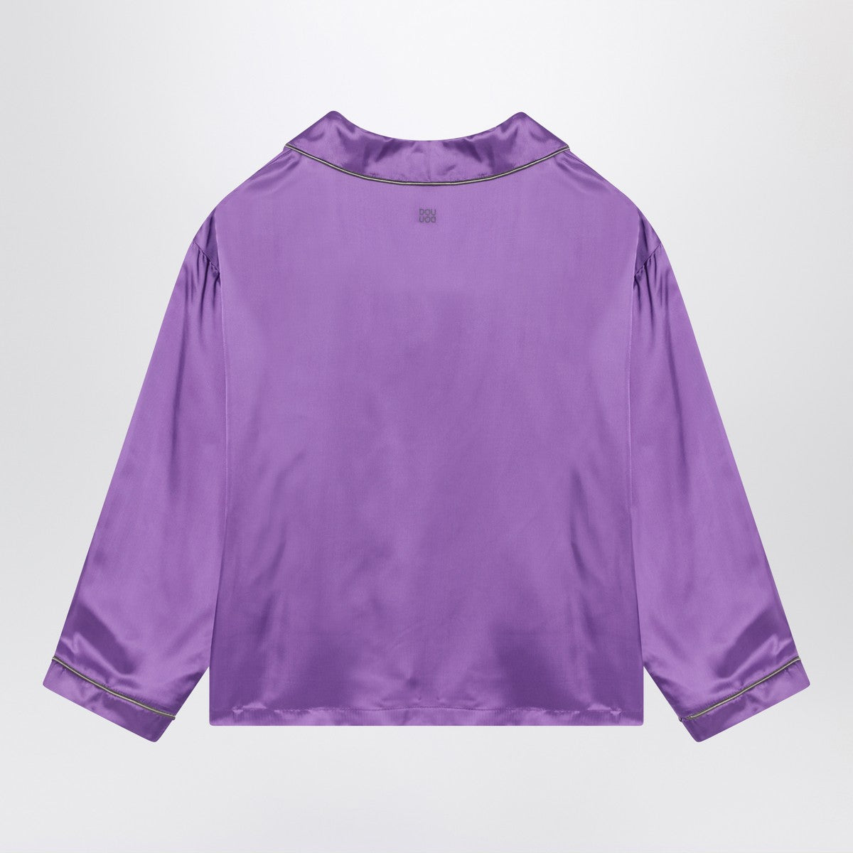 Douuod Purple satin pyjama shirt