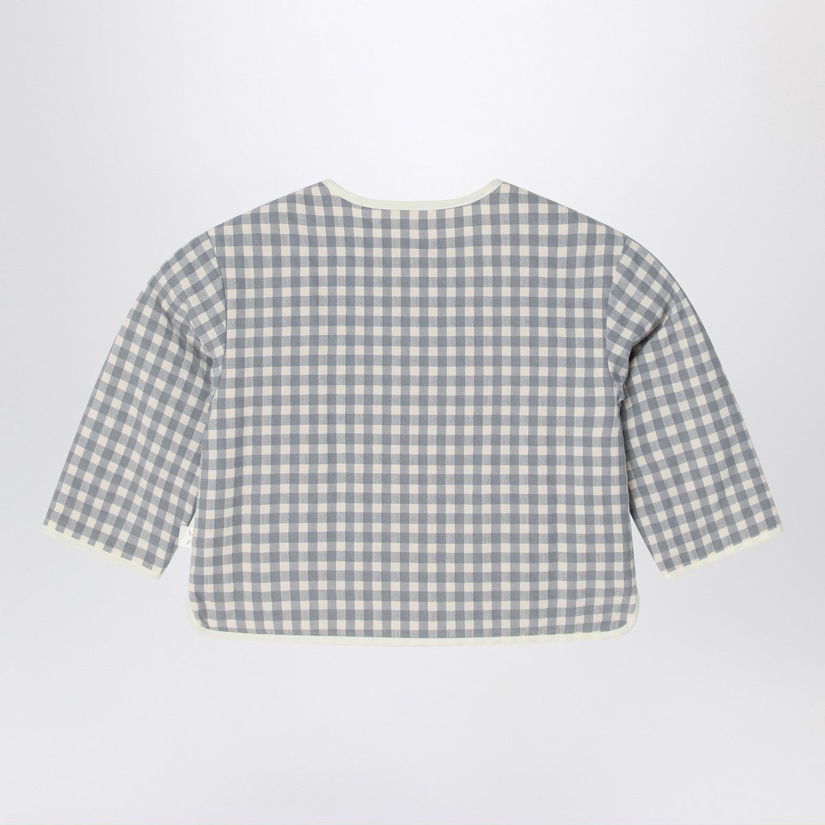 Teddy & Minou Gray/white jacket with Vichy pattern