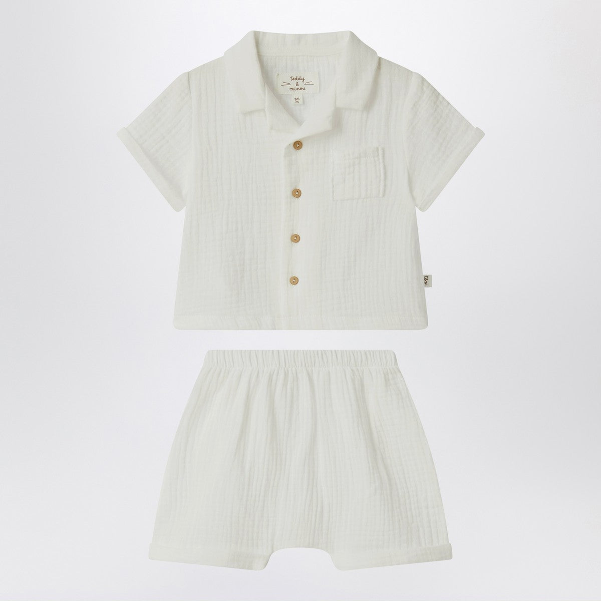 Teddy & Minou Two-piece set in milky white