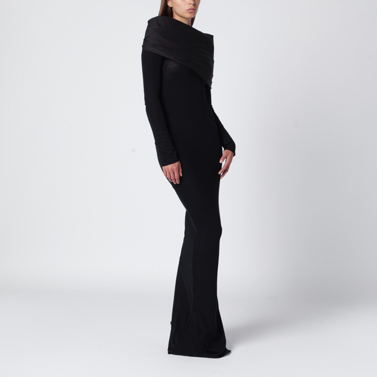 Entire Studios Black long wool dress