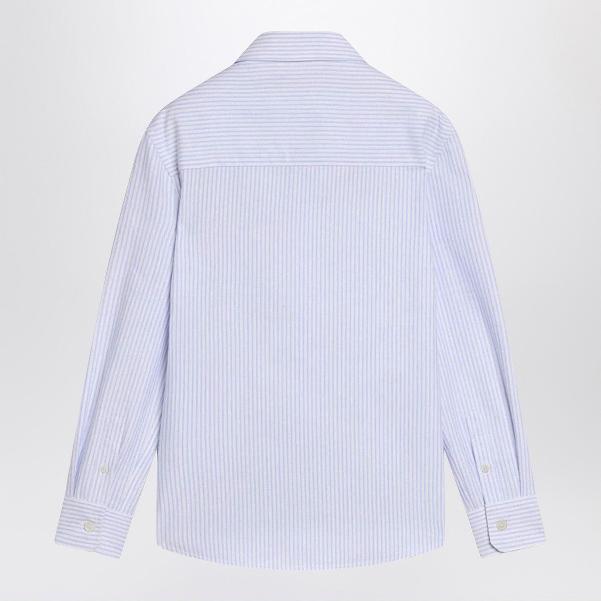 Golden Goose White/blue striped shirt with logo