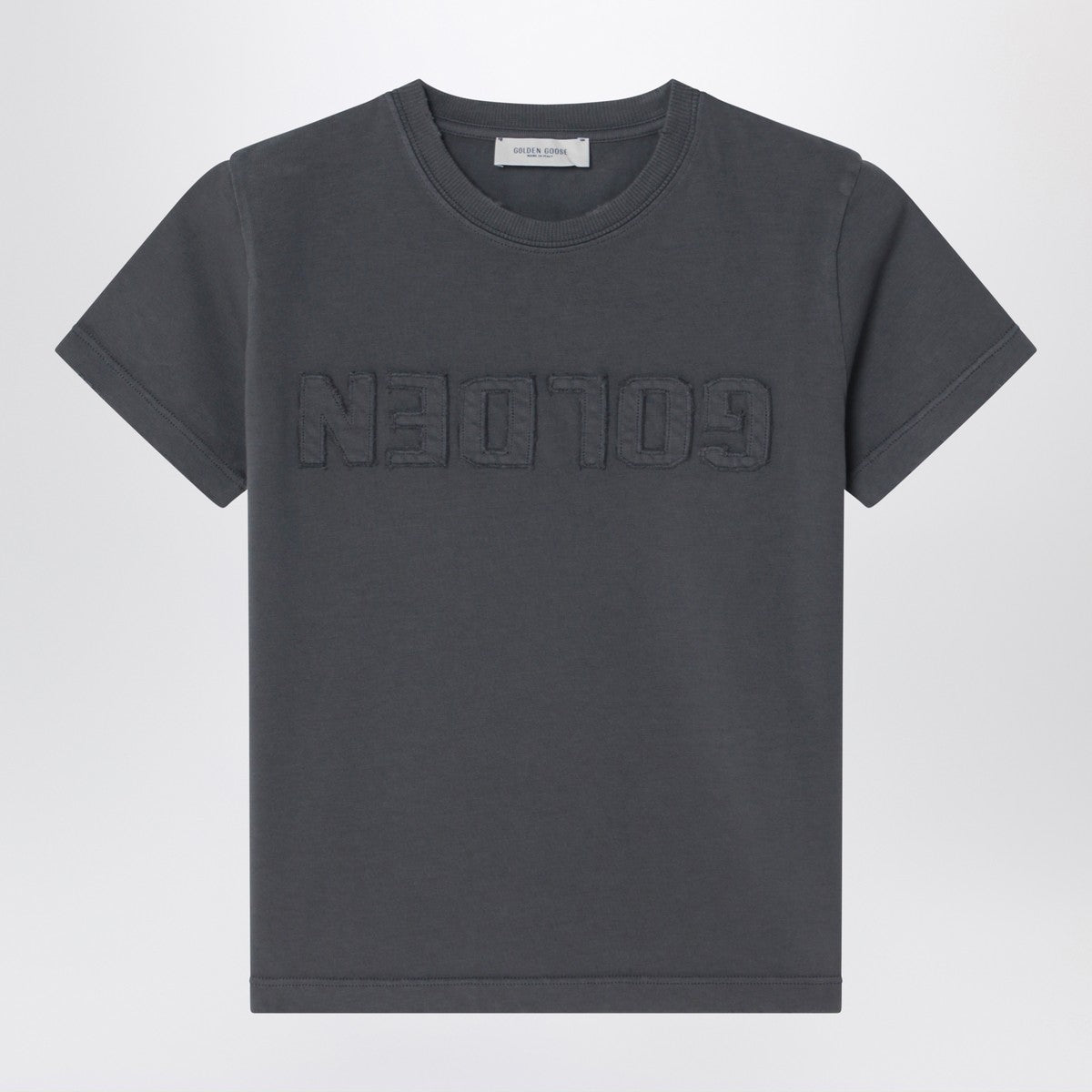 Golden Goose Anthracite grey t-shirt with logo