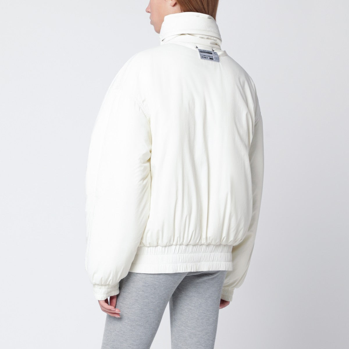 Golden Goose White nylon zip jacket