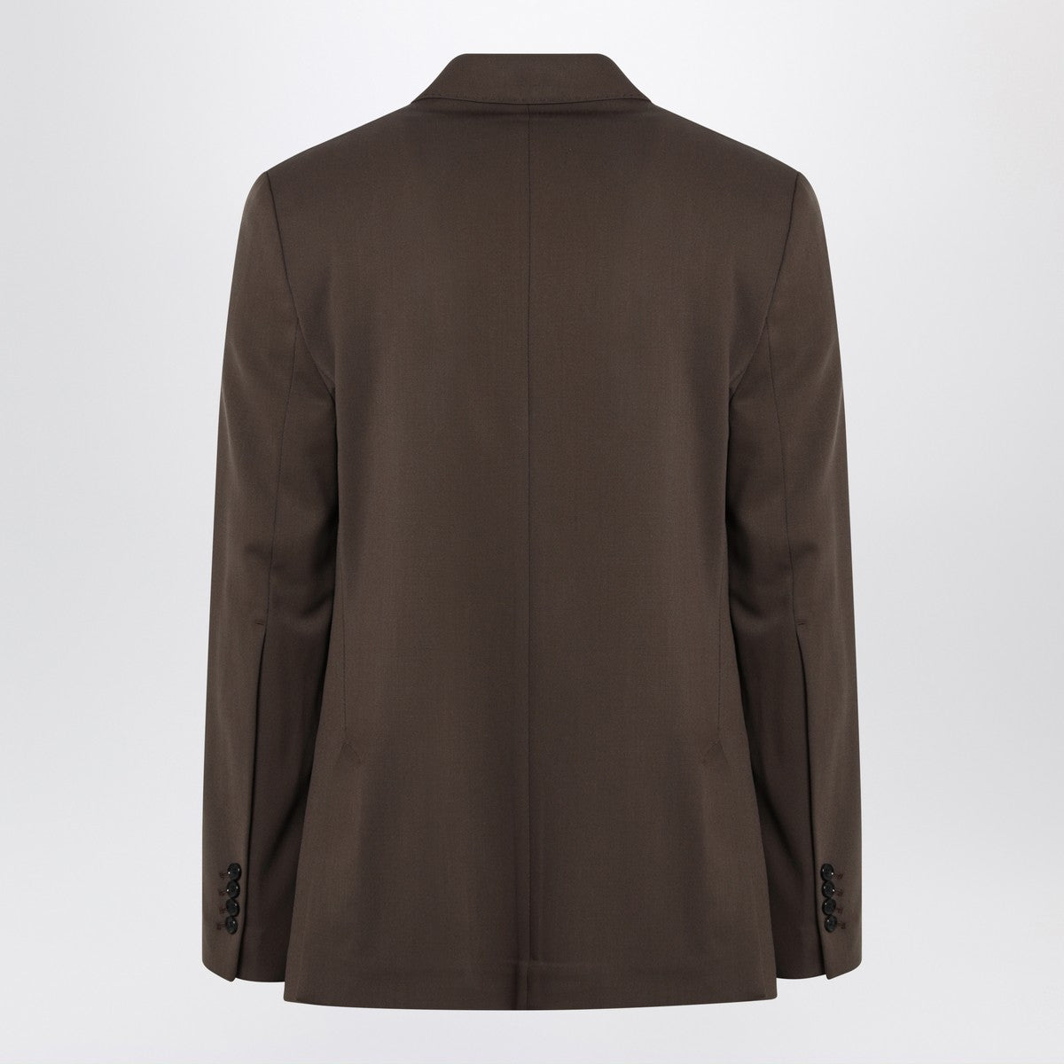 Ami Paris Single-breasted olive black wool jacket