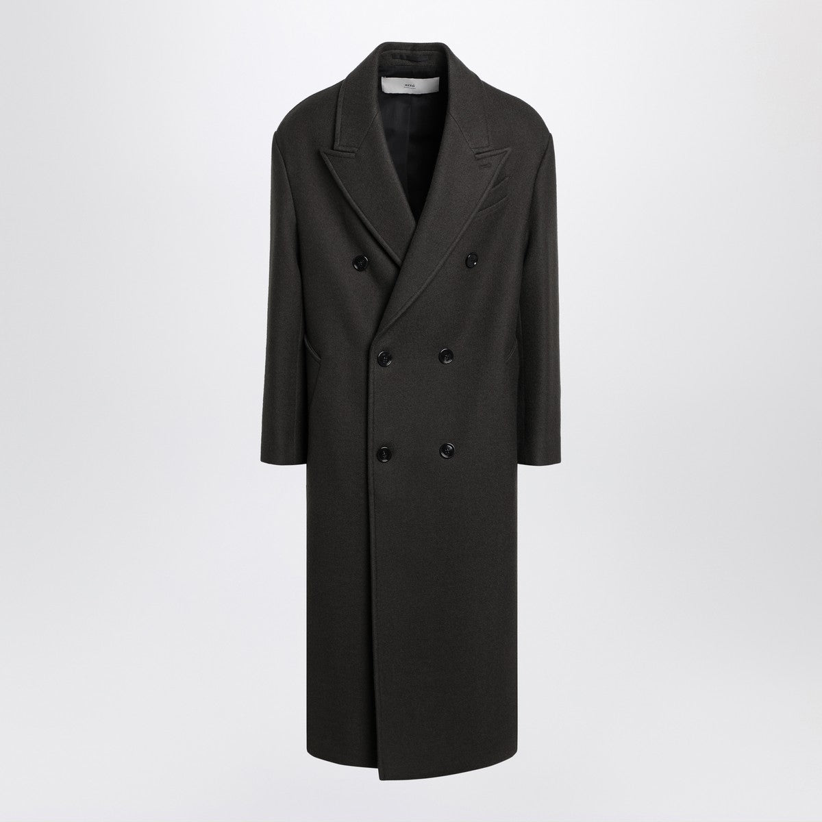 Ami Paris Anthracite grey double-breasted wool coat