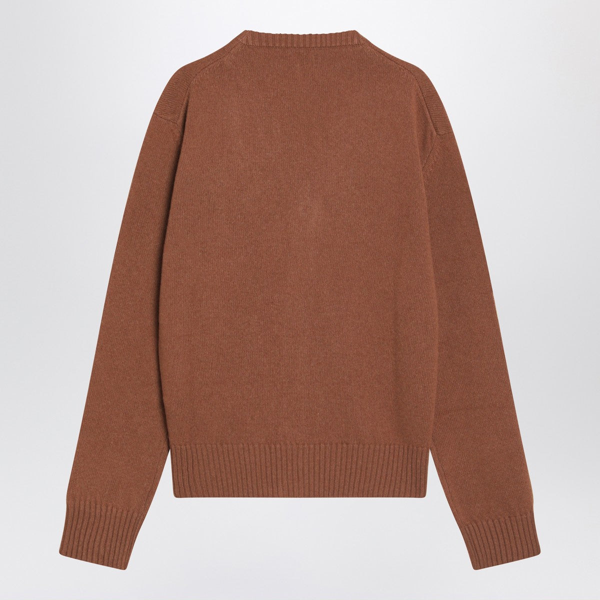 Ami Paris Hazelnut-coloured Ami De Coeur cardigan