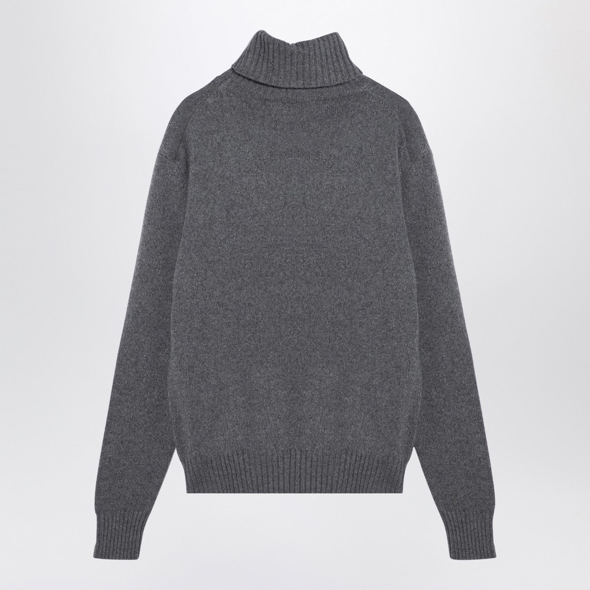 Ami Paris Light grey cashmere turtleneck jumper
