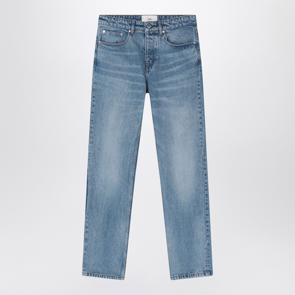 Ami Paris Light blue jeans with washed effect
