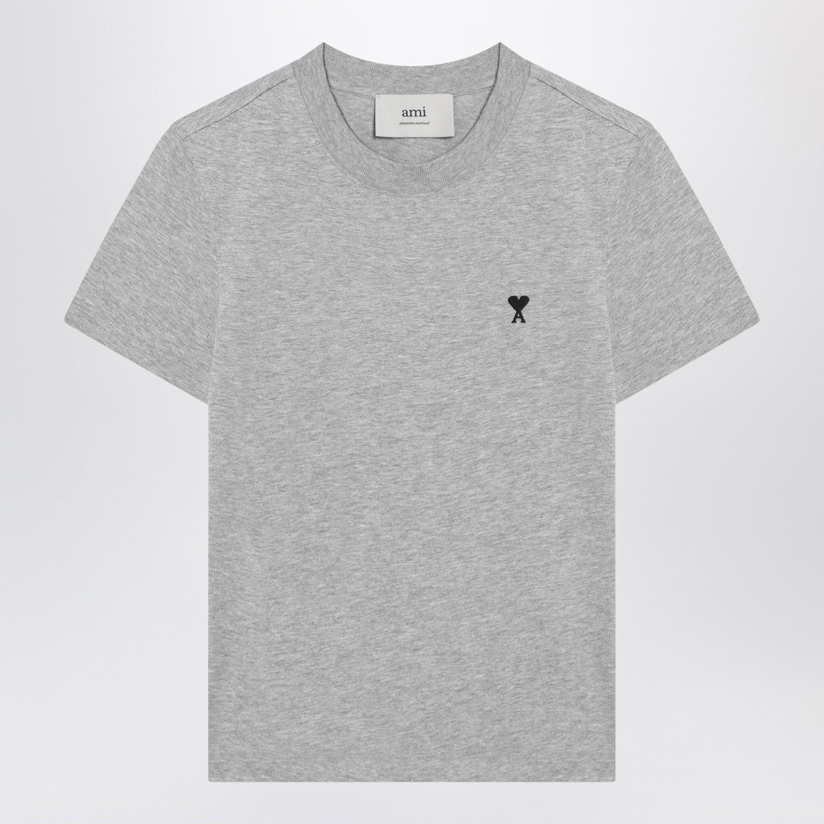 Ami Paris T-shirt Ami De Coeur grey in cotton