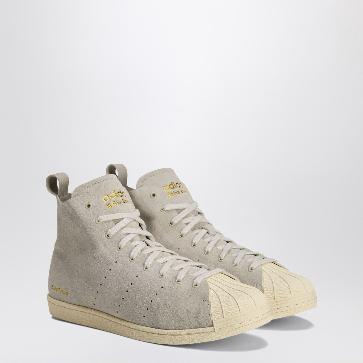 adidas by Wales Bonner Sneaker Superstar Hi Mist Stone/Wonder White/Gold Metallic