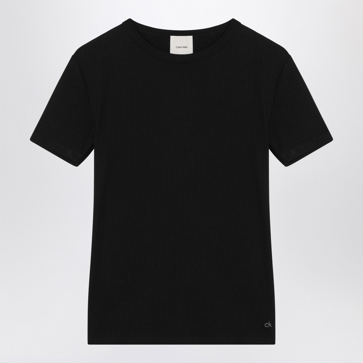 Calvin Klein Black ribbed T-shirt