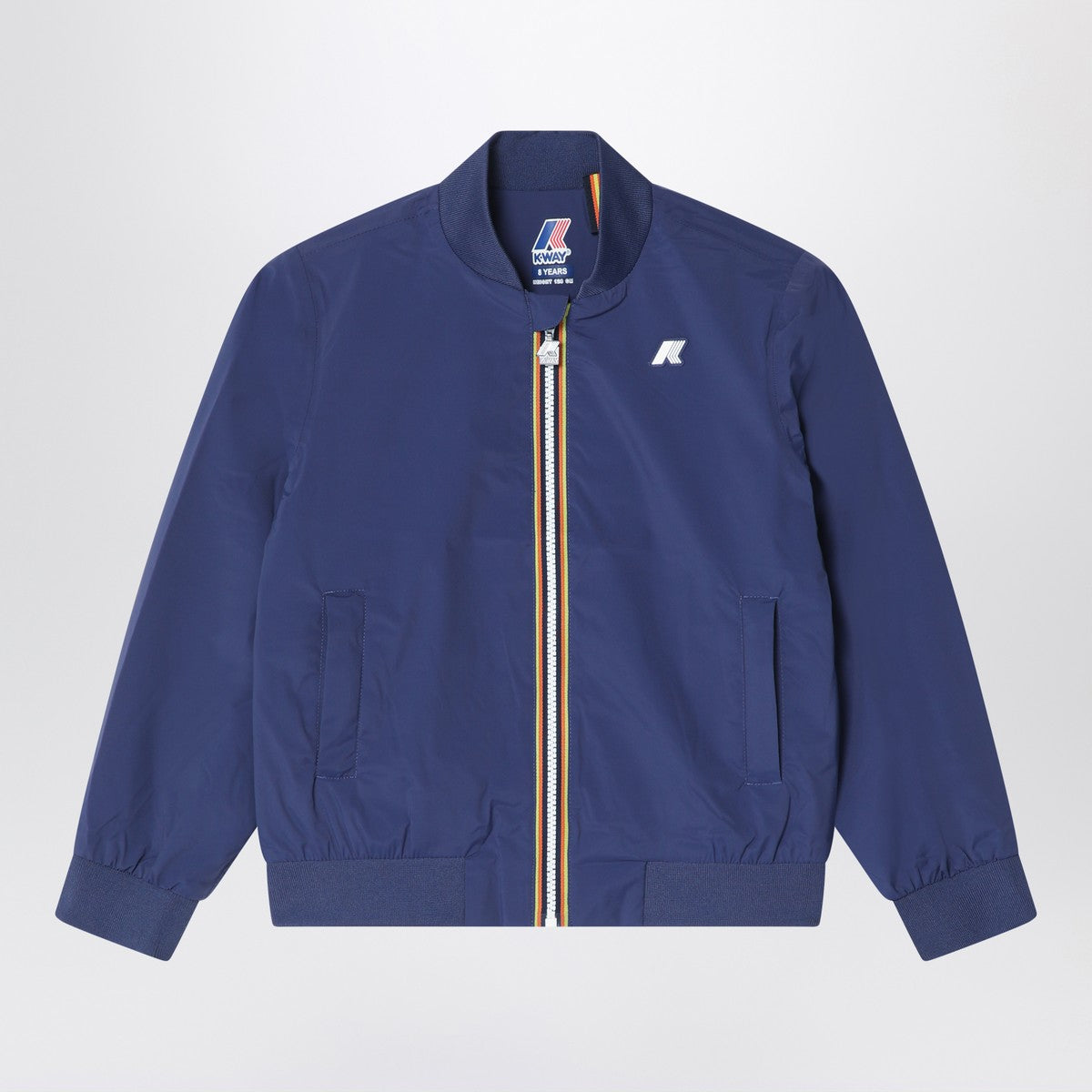 K-Way Aorelian blue nylon jacket