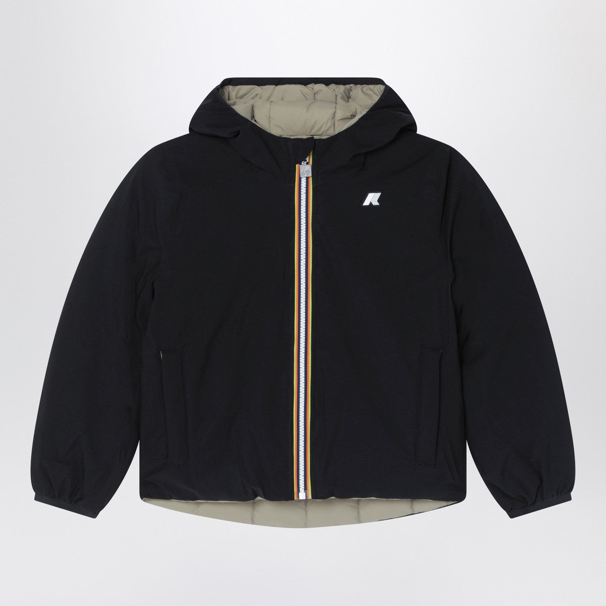 K-Way Reversible Jack jacket in black/green