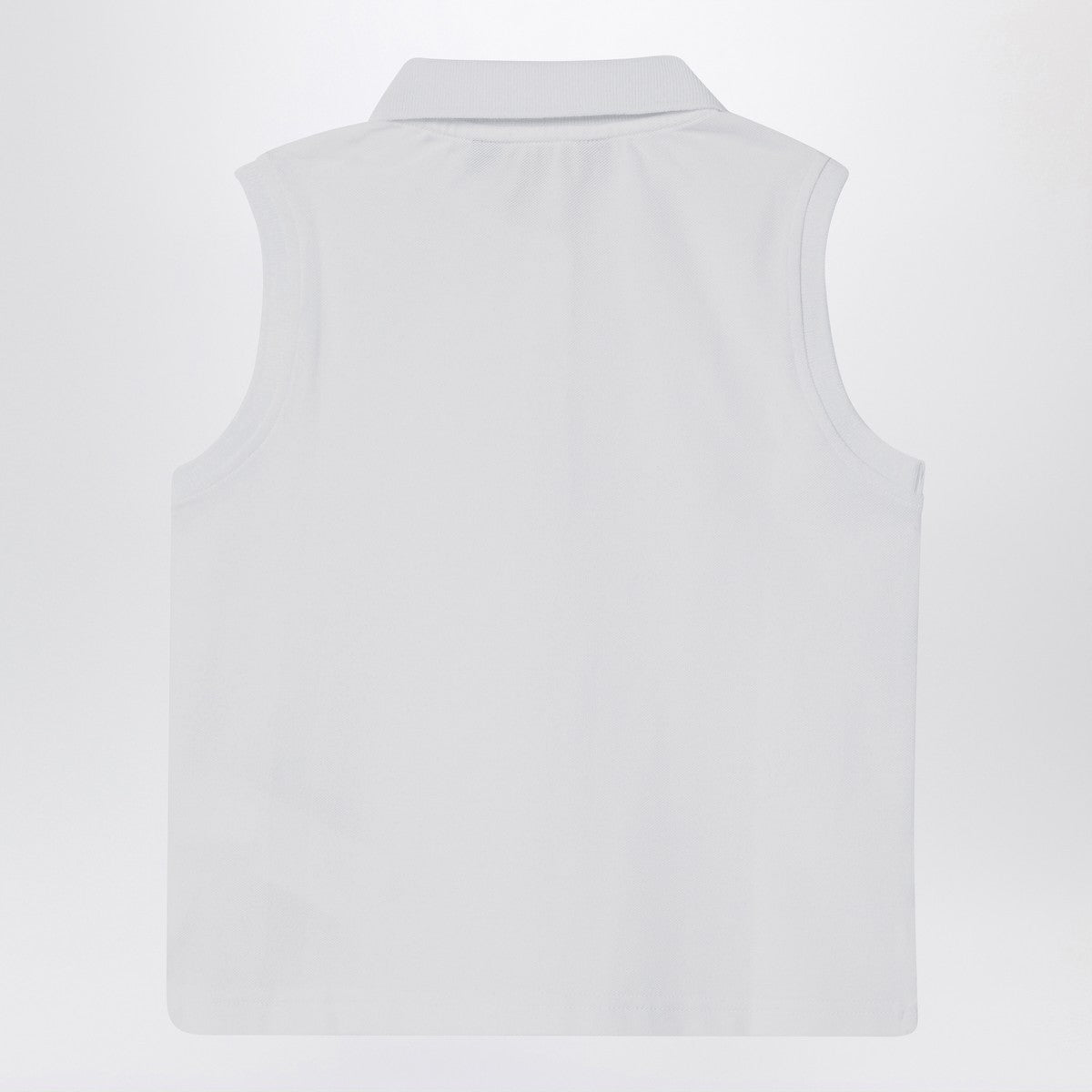K-Way White sleeveless cotton polo