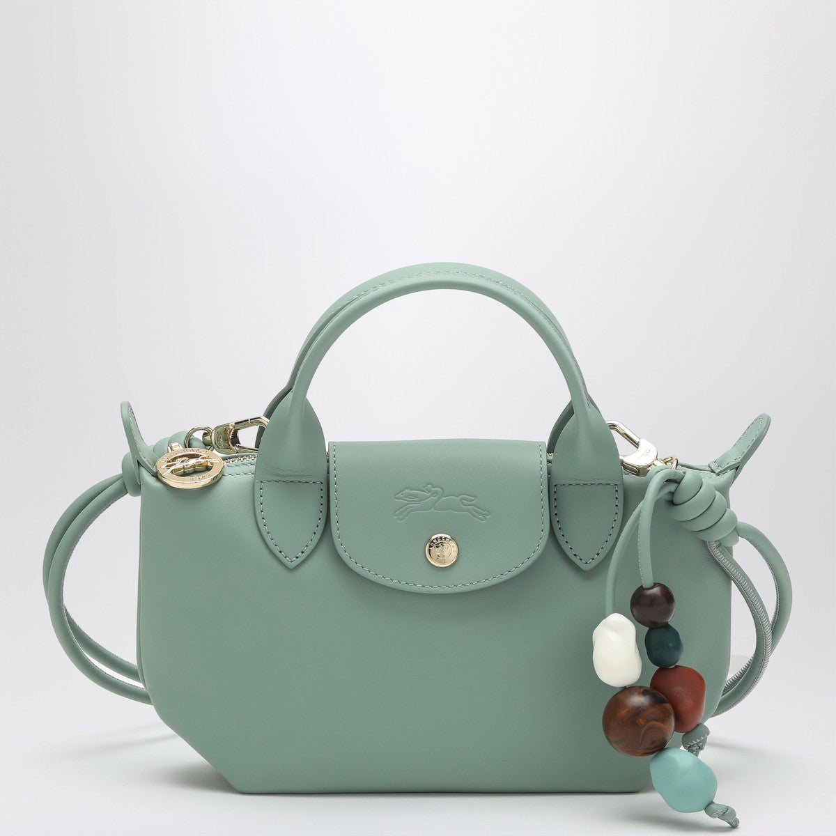 Longchamp Celadon coloured Le Pliage Xtra bag