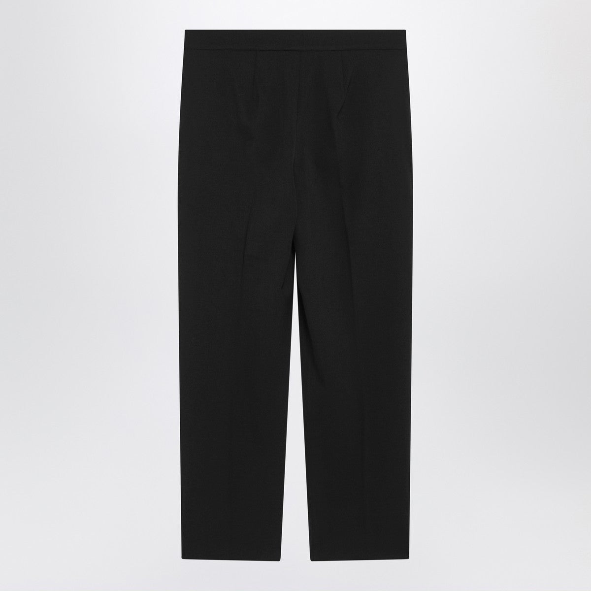 S Max Mara Black slim gabardine trousers
