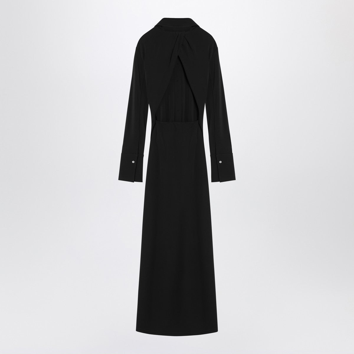 Sportmax Black shirt dress in viscose jersey