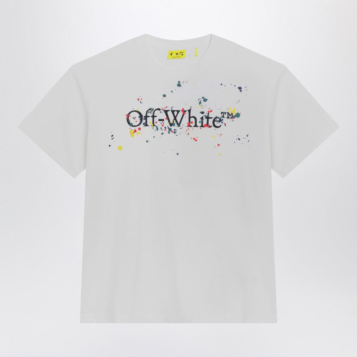 Off White Off-White™ White Big Bookish Splat Logo T-shirt