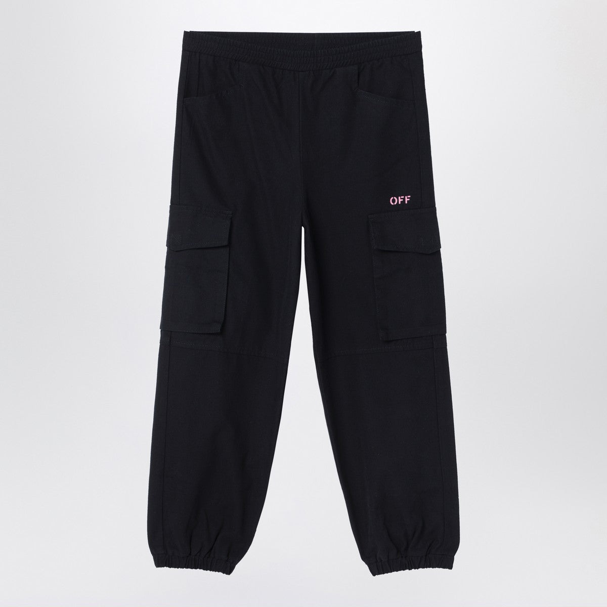 Off White Off-White™ Black jogging cargo trousers with logo
